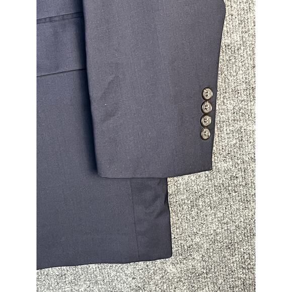 Jack Victor Blazer Suit Jacket Coat 3Sixty5 Two Button Wool Navy Blue Mens 48 L‎ - Picture 4 of 15